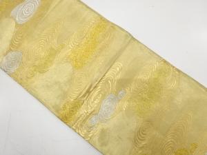 アンティーク　流水模様織り出し袋帯（材料）